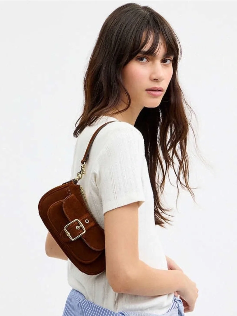 NWT Coach Ashton Mini Shoulder Bag Gold/Warm brown🎈